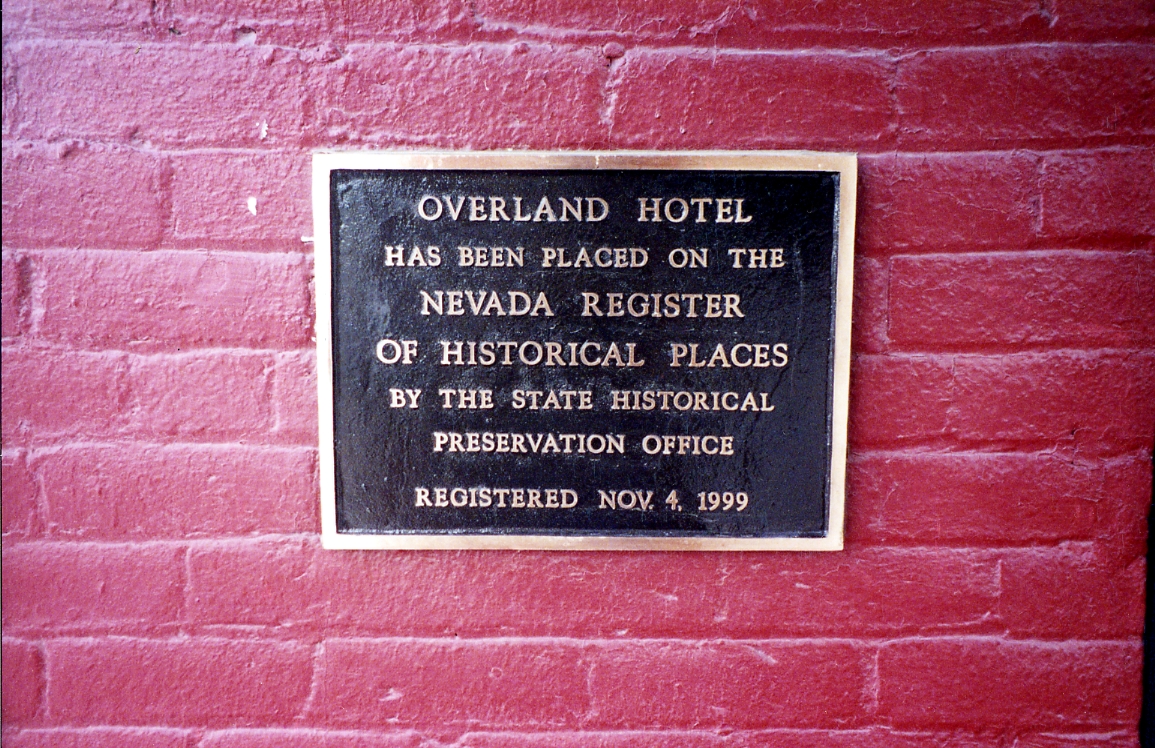 Overland Hotel Nevada Register of Historical Places